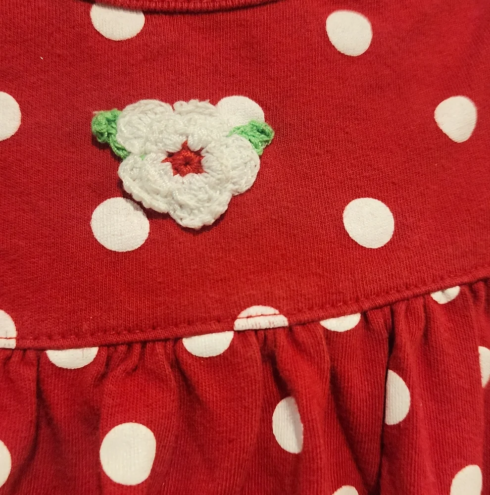 Carter's Red Baby Outfit 24 Months Polka Dot Dress